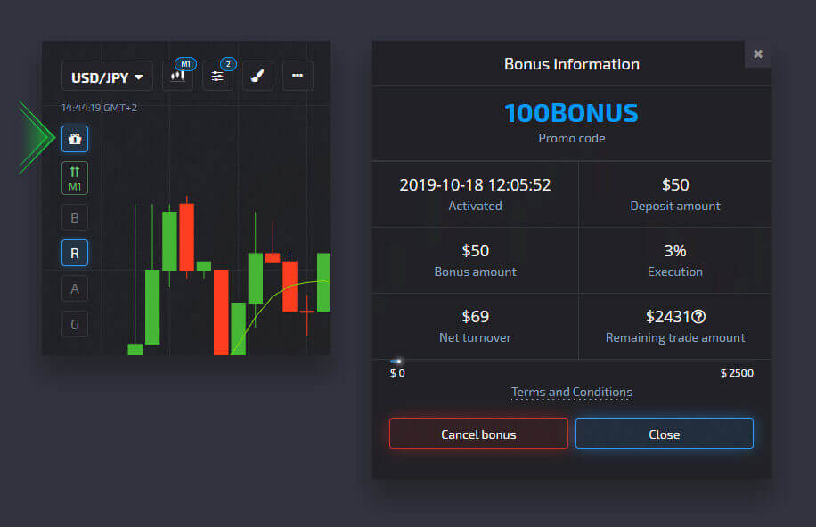 Guide Using the Settings at Pocket Option - Copy Trades of Other Users from the Chart