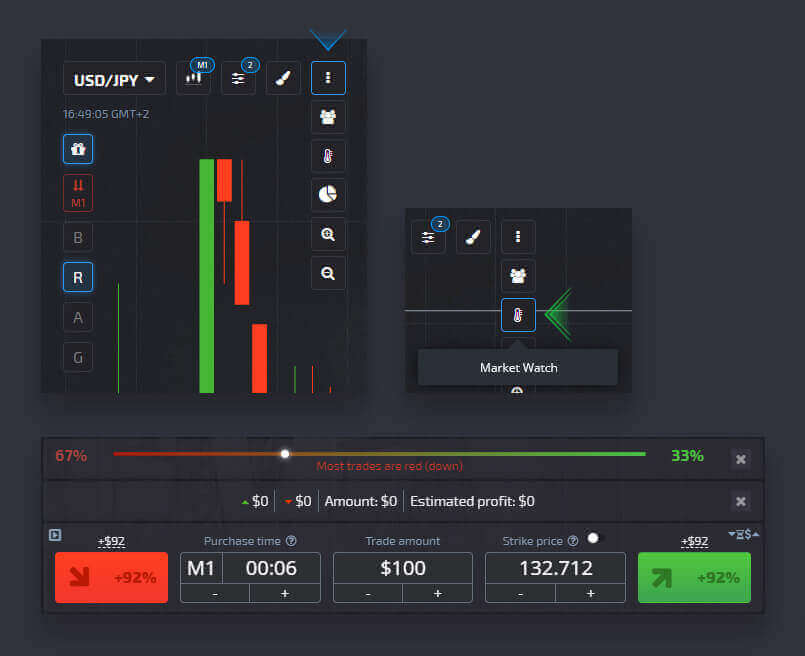 Guide Using the Settings at Pocket Option - Copy Trades of Other Users from the Chart