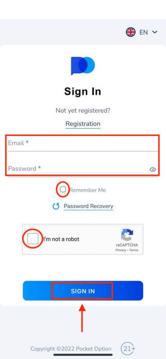 How to Log in and Verify Account on Pocket Option