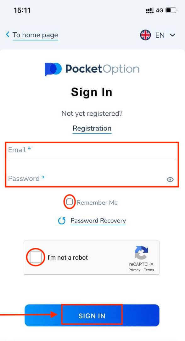 How to Log in and Verify Account on Pocket Option