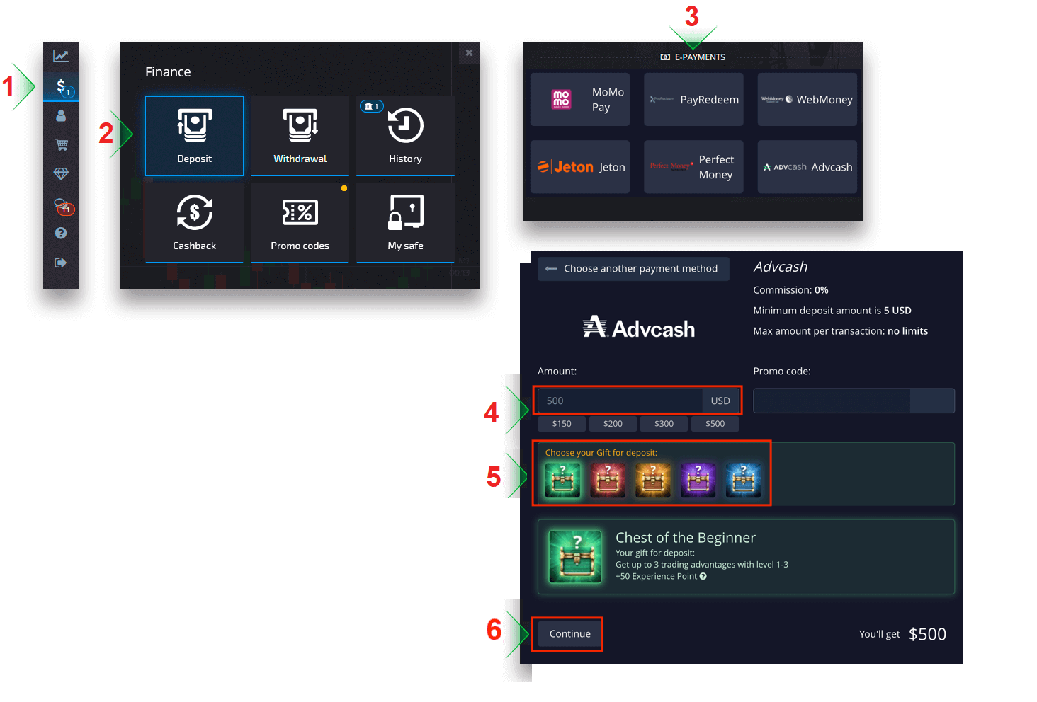 How to Login and Deposit into Pocket Option