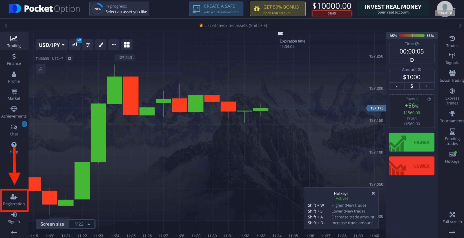 How to Open a Trading Account on Pocket Option