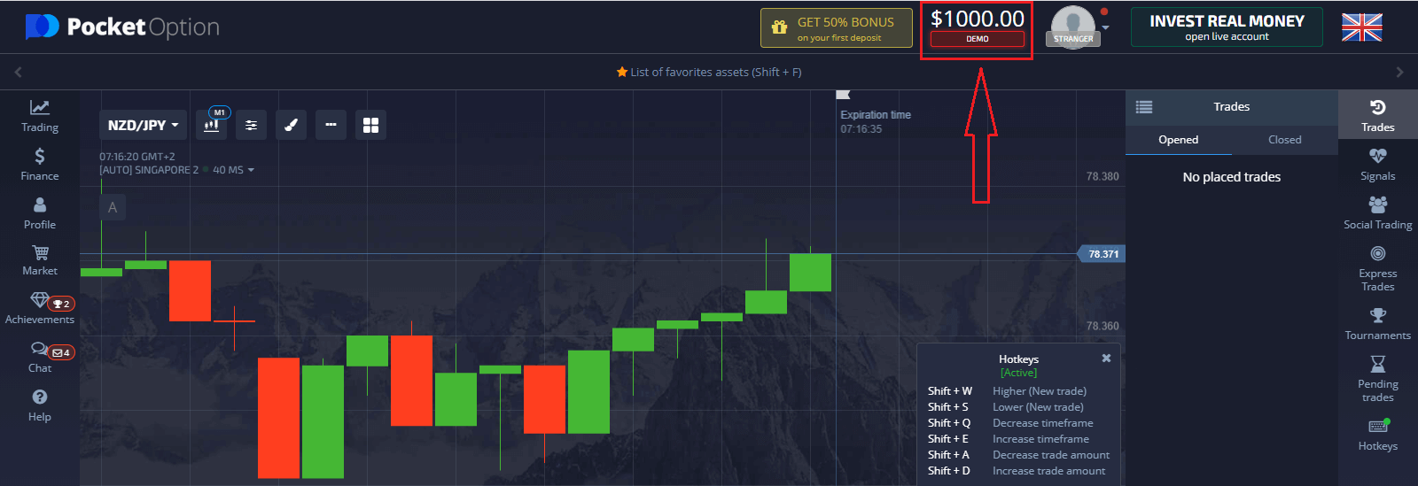 How to Open a Trading Account on Pocket Option